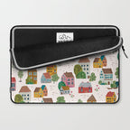 Cozy Village House Pattern Laptop Sleeve Gallery Image 2