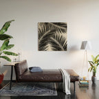 Palm Leaf Black & White III Wood Wall Art Gallery Image 2
