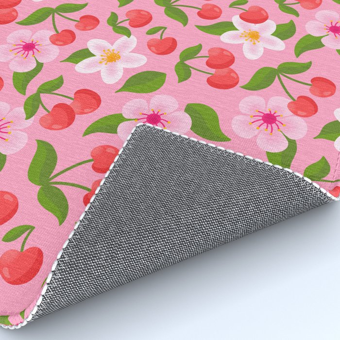 Cherry Pattern on Pink Rug Gallery Image 4