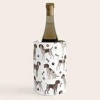 German Shorthaired Pointer Dog Paws and Bones White Wine Chiller Gallery Image 1
