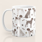 German Shorthaired Pointer Dog Paws and Bones White Coffee Mug Gallery Image 3