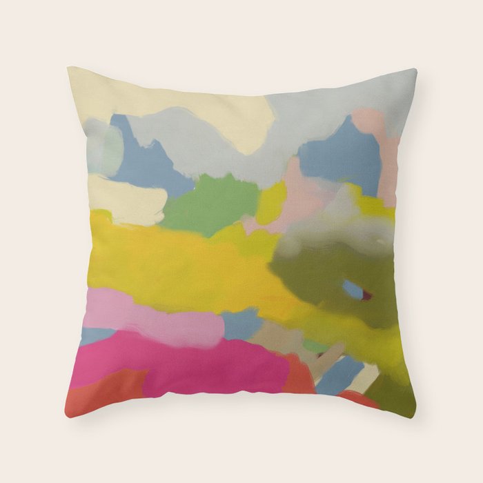 landscape abstract 1/11/19 Throw Pillow Gallery Image 6