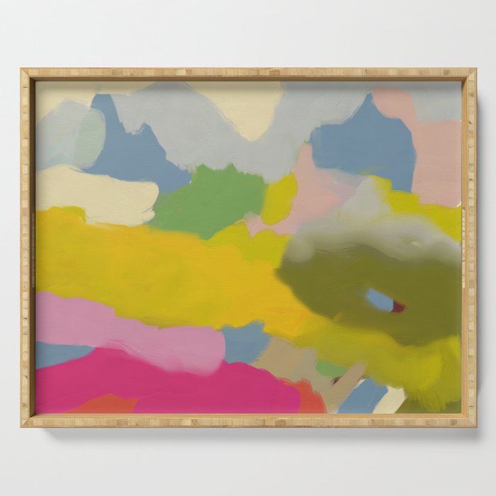 landscape abstract 1/11/19 Serving Tray Gallery Image 1