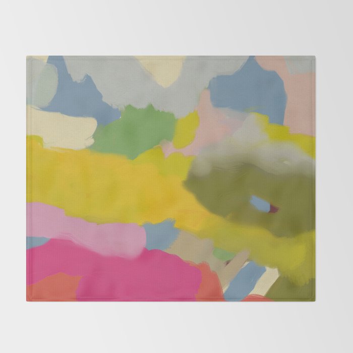landscape abstract 1/11/19 Throw Blanket Gallery Image 2