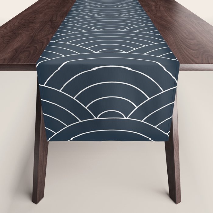 Waves (Annapolis Blue) Table Runner Gallery Image 1