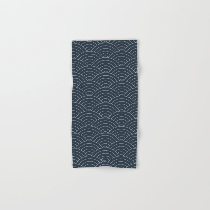 Waves (Annapolis Blue) Bath Towel Gallery Image 1
