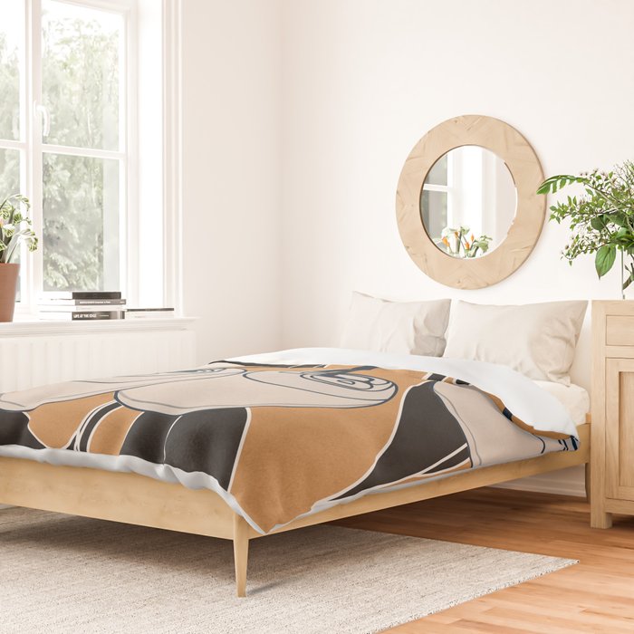 Minimalist Cherry Fruit Line Art 5 Duvet Cover Gallery Image 2