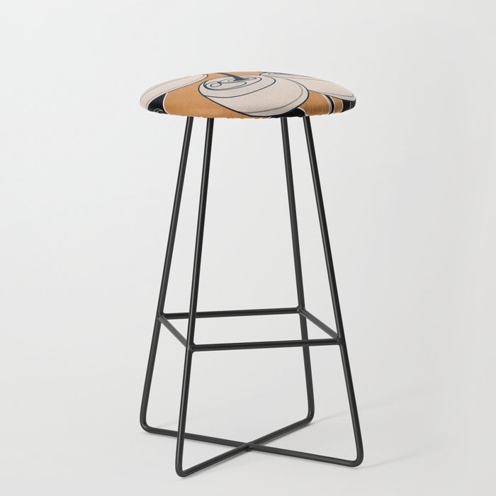Minimalist Cherry Fruit Line Art 5 Stool Gallery Image 1