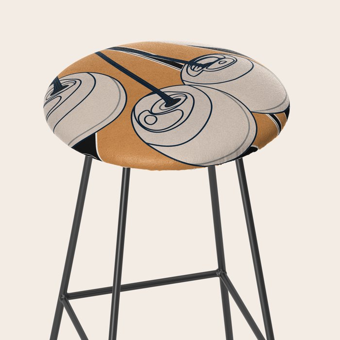 Minimalist Cherry Fruit Line Art 5 Stool Gallery Image 2