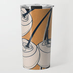 Minimalist Cherry Fruit Line Art 5 Travel Mug Gallery Image 1