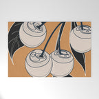 Minimalist Cherry Fruit Line Art 5 Welcome Mat Gallery Image 1