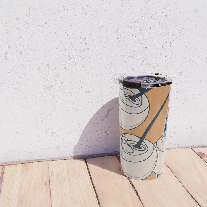 Minimalist Cherry Fruit Line Art 5 Travel Mug Gallery Image 4