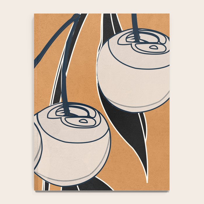 Minimalist Cherry Fruit Line Art 5 Notebook Gallery Image 4