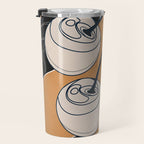 Minimalist Cherry Fruit Line Art 5 Travel Mug Gallery Image 3