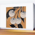 Minimalist Cherry Fruit Line Art 5 Wall Mural Gallery Image 2