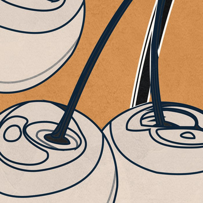 Minimalist Cherry Fruit Line Art 5 Coffee Mug Gallery Image 2