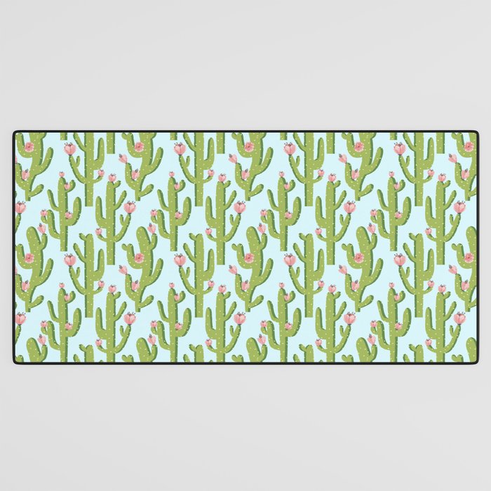 Summer Cactus #illustration #cactus Desk Mat Gallery Image 3
