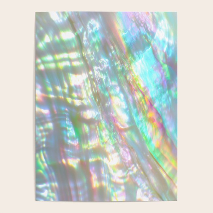 Mother of Pearl Iridescent, Abalone Glow Poster Gallery Image 1