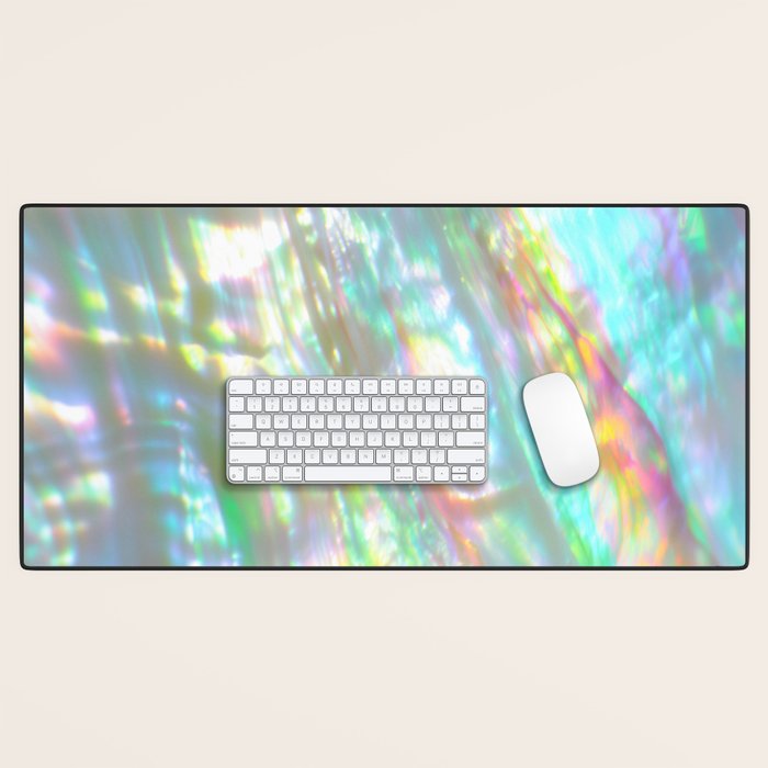 Mother of Pearl Iridescent, Abalone Glow Desk Mat Gallery Image 1
