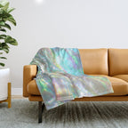 Mother of Pearl Iridescent, Abalone Glow Throw Blanket Gallery Image 1
