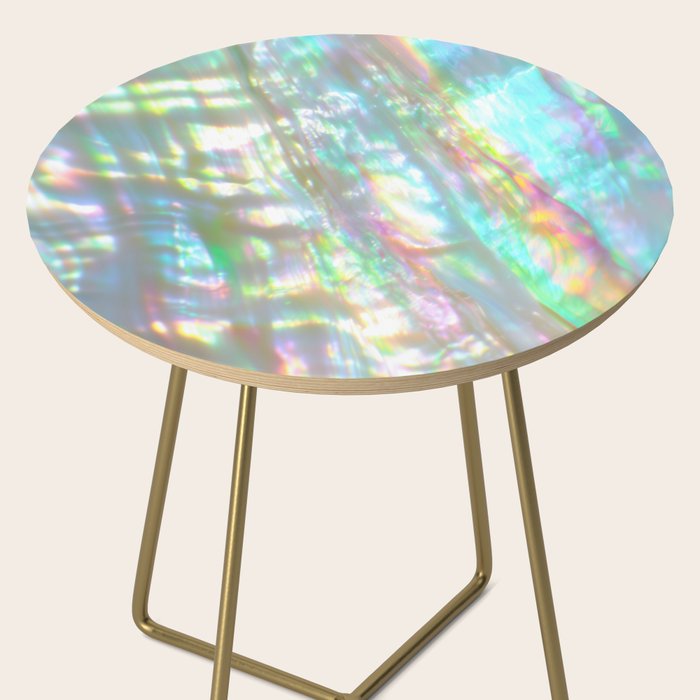 Mother of Pearl Iridescent, Abalone Glow Side Table Gallery Image 2
