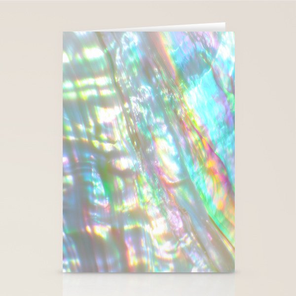 Mother of Pearl Iridescent, Abalone Glow Stationery Card Gallery Image 1