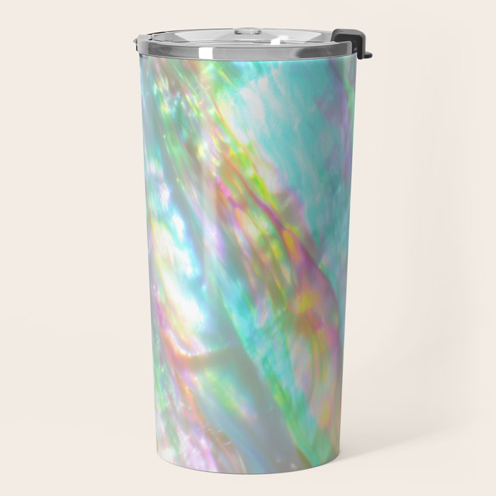Mother of Pearl Iridescent, Abalone Glow Travel Mug Gallery Image 2