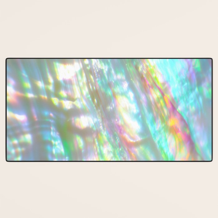 Mother of Pearl Iridescent, Abalone Glow Desk Mat Gallery Image 3