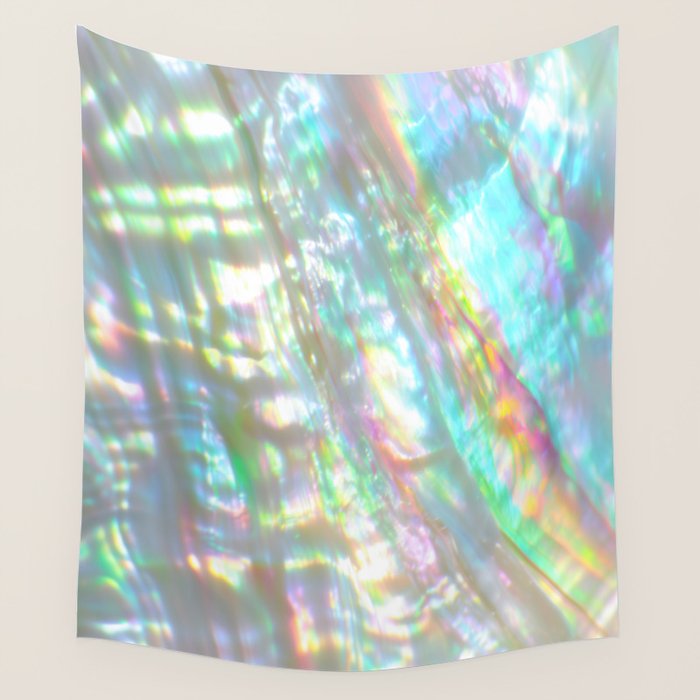 Mother of Pearl Iridescent, Abalone Glow Wall Tapestry Gallery Image 4