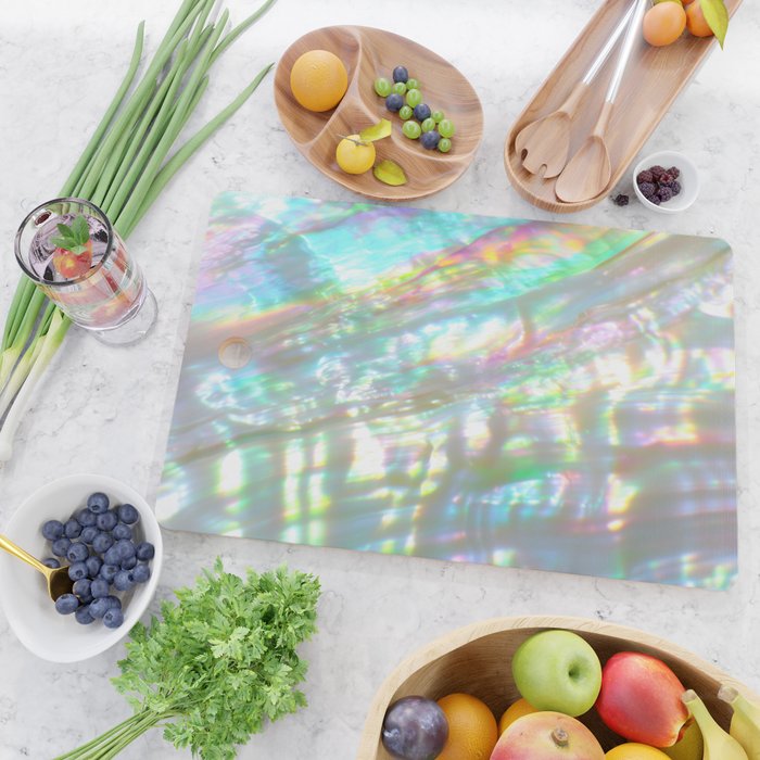 Mother of Pearl Iridescent, Abalone Glow Cutting Board Gallery Image 2