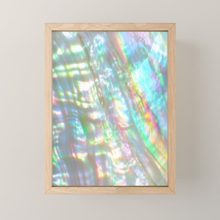 Mother of Pearl Iridescent, Abalone Glow Mini Art Print Gallery Image 1
