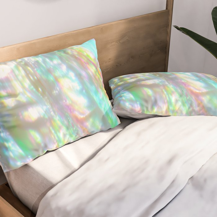 Mother of Pearl Iridescent, Abalone Glow Pillow Sham Gallery Image 2