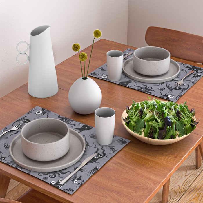 Cosmic Horror Critters in Twilight Zone Glow Placemat Gallery Image 2