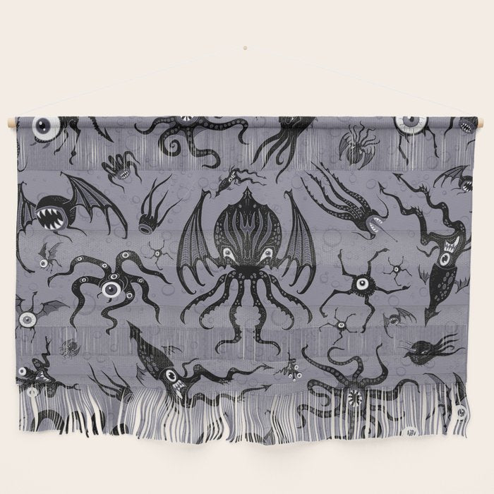 Cosmic Horror Critters in Twilight Zone Glow Wall Hanging Gallery Image 1