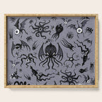 Cosmic Horror Critters in Twilight Zone Glow Serving Tray Gallery Image 1