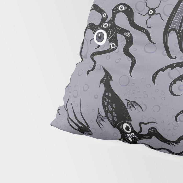 Cosmic Horror Critters in Twilight Zone Glow Pillow Sham Gallery Image 4