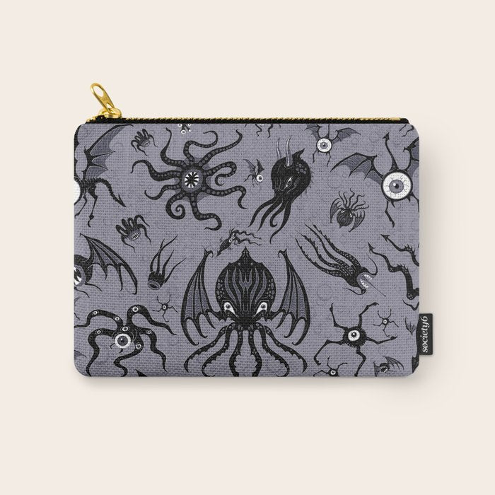 Cosmic Horror Critters in Twilight Zone Glow Carry All Pouch Gallery Image 1