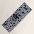 Cosmic Horror Critters in Twilight Zone Glow Yoga Mat Gallery Image 1