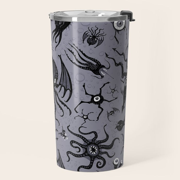 Cosmic Horror Critters in Twilight Zone Glow Travel Mug Gallery Image 2