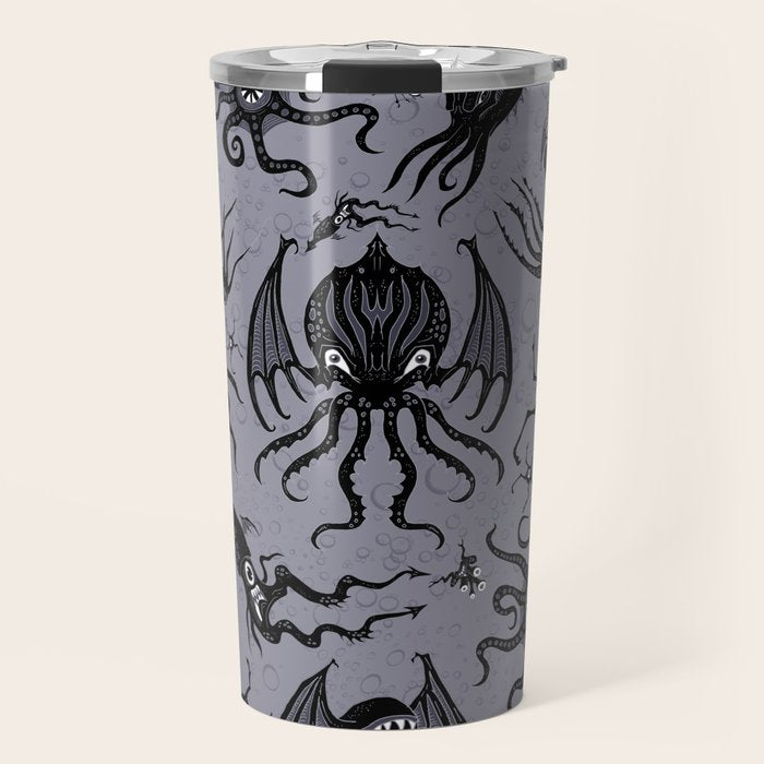 Cosmic Horror Critters in Twilight Zone Glow Travel Mug Gallery Image 1