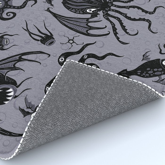 Cosmic Horror Critters in Twilight Zone Glow Rug Gallery Image 4