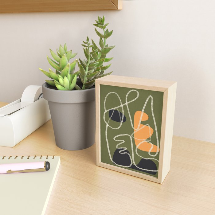 Organic Minimalist Layers 8 Mini Art Print Gallery Image 2