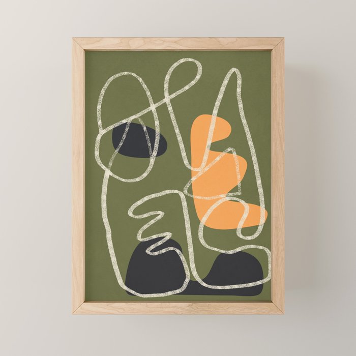 Organic Minimalist Layers 8 Mini Art Print Gallery Image 1