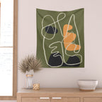 Organic Minimalist Layers 8 Wall Tapestry Gallery Image 2