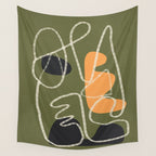 Organic Minimalist Layers 8 Wall Tapestry Gallery Image 4