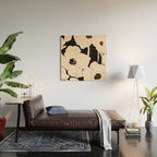 Abstract Flowers Wood Wall Art Gallery Image 2