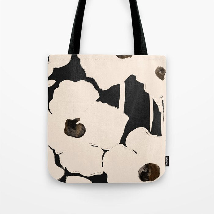 Abstract Flowers Tote Bag Gallery Image 1