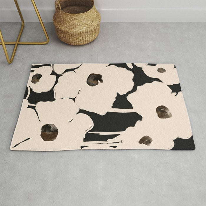 Abstract Flowers Rug Gallery Image 1