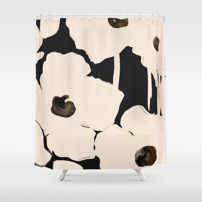 Abstract Flowers Shower Curtain Gallery Image 1