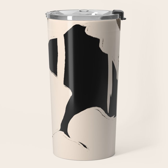 Abstract Flowers Travel Mug Gallery Image 2